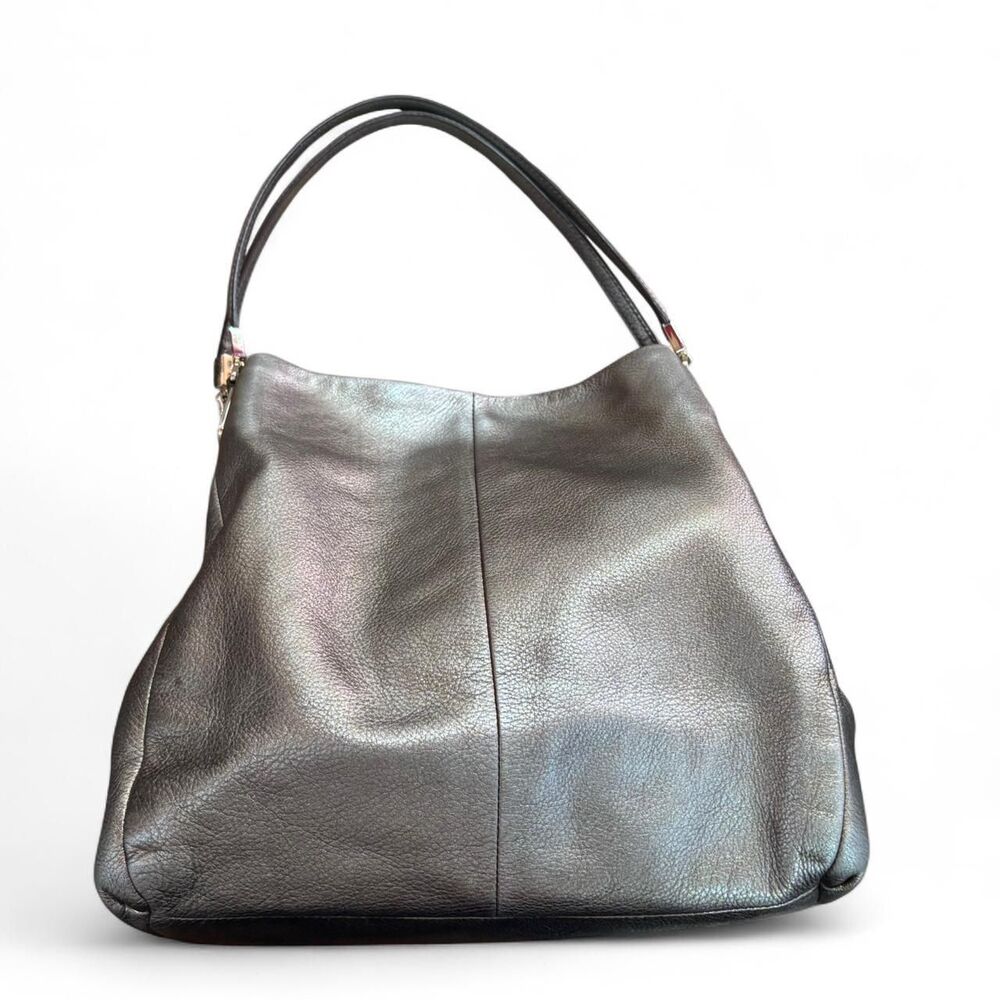 Coach Madison Metallic 3 Dection Tote Dhoulder bag